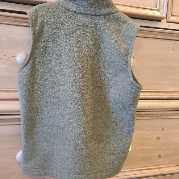 Olive Columbia fleece vest Xs kids - Picture 6 of 8